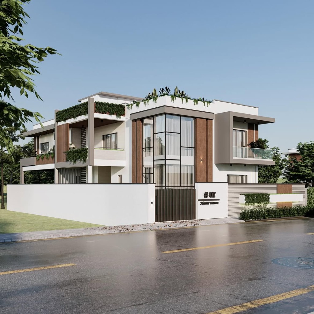 Adarsh Savana Villa 1 - High-End Residential Construction View